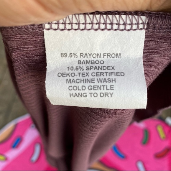 Carry Maternity Prairie Farmhouse Midi Dress Ruffle Hem Stretch Canada Mauve - Picture 9 of 10